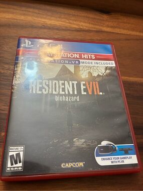 Sony PS4 Resident Evil VII Biohazard PlayStation Hits Red/Blue Case